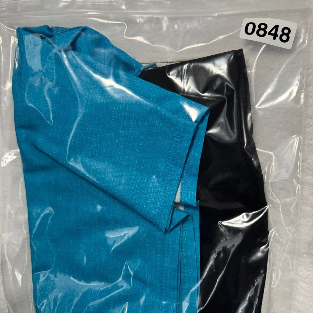 Quiksilver Board Shorts Mens 38 Blue‎ Black Colorblock Zip Pocket Stretch